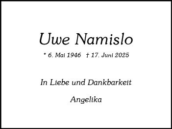 Profilbild von Uwe Namislo